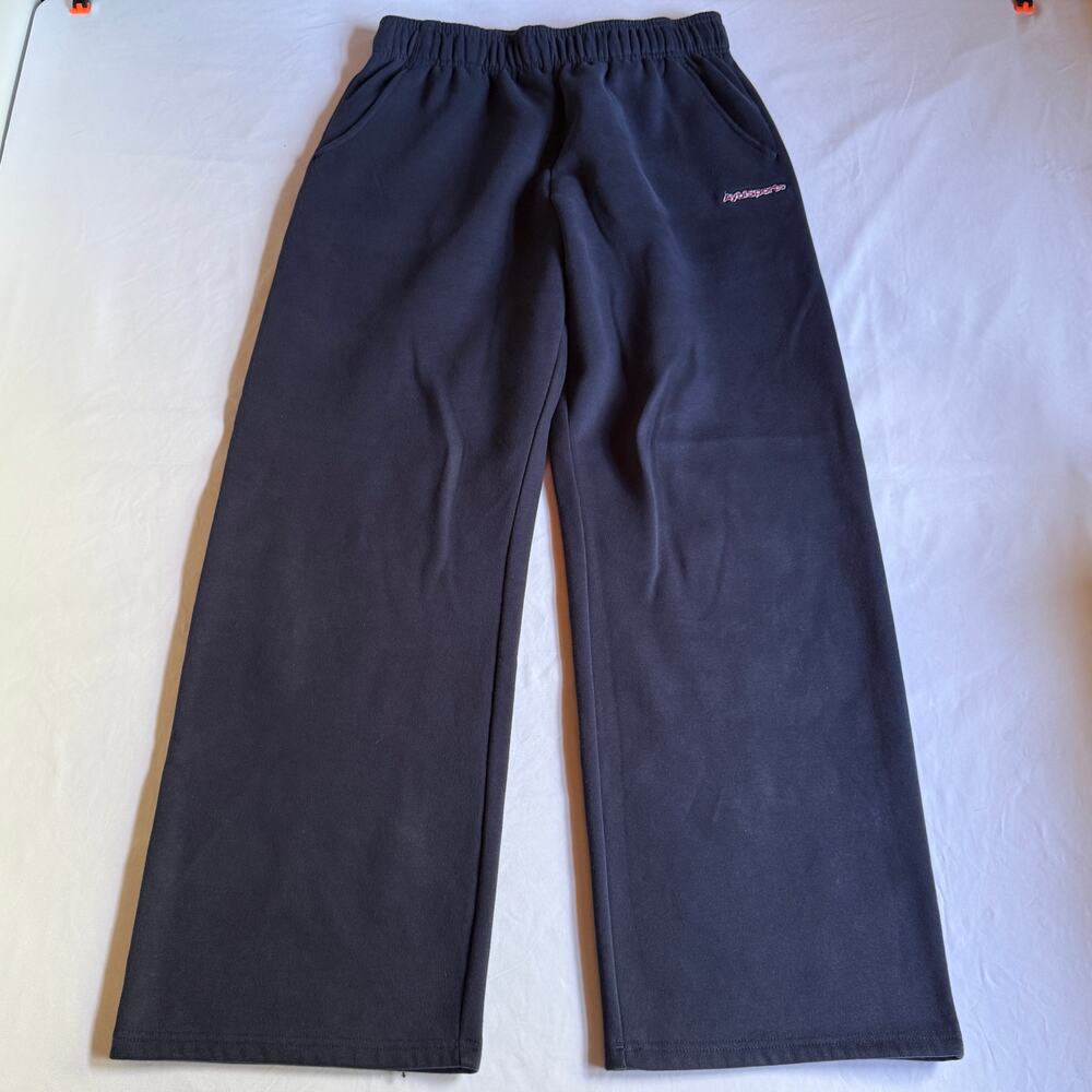 AYBL Sports Outline Oversized Straight Leg Joggers Navy Sz Large